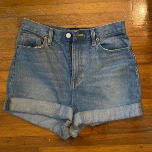 BDG roll up cuff mom shorts